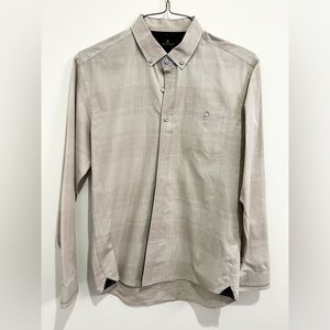 7Diamonds Button down collar Light oatmeal Long Sleeve Shirt